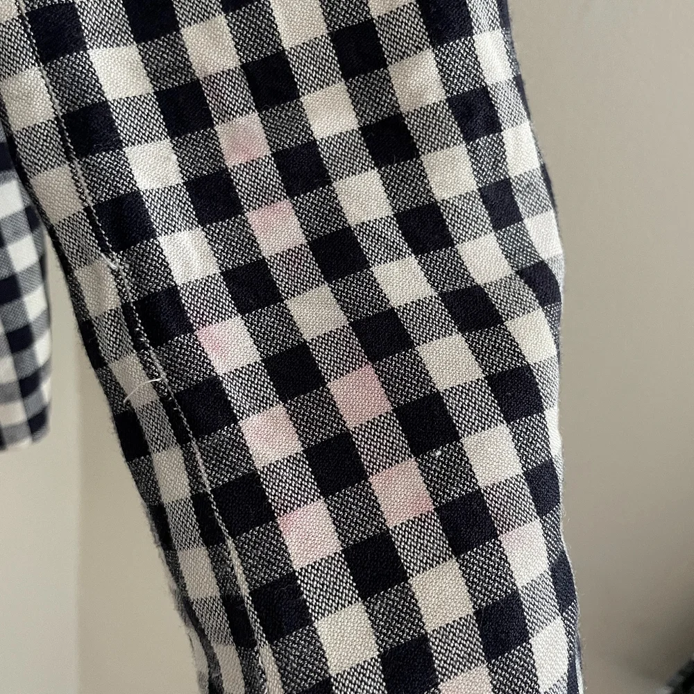 Christian Dior Vintage Women Blazer, Black and White Checkered, 3/4 Sleeve -Sz 6